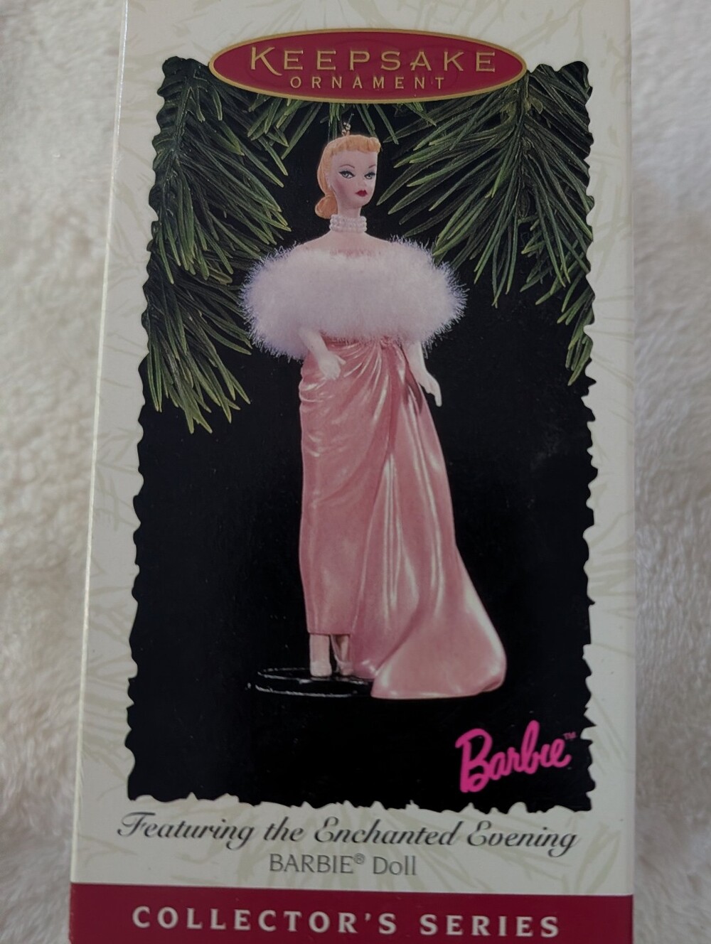 Barbie Pink and Maroon Keepsake Ornament Box